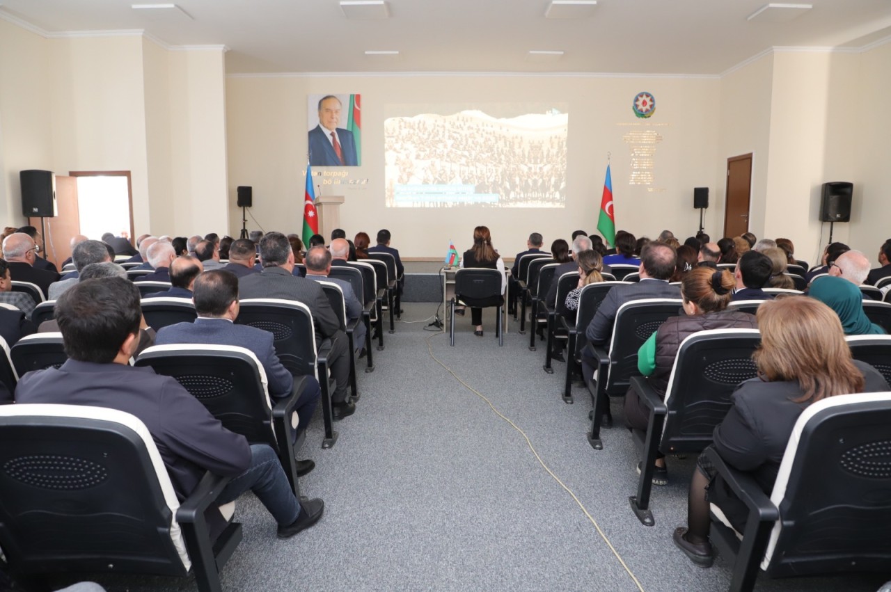 Neftçalada 31 Mart Soyqırımı qurbanlarının xatirəsi anıldı - FOTOLAR